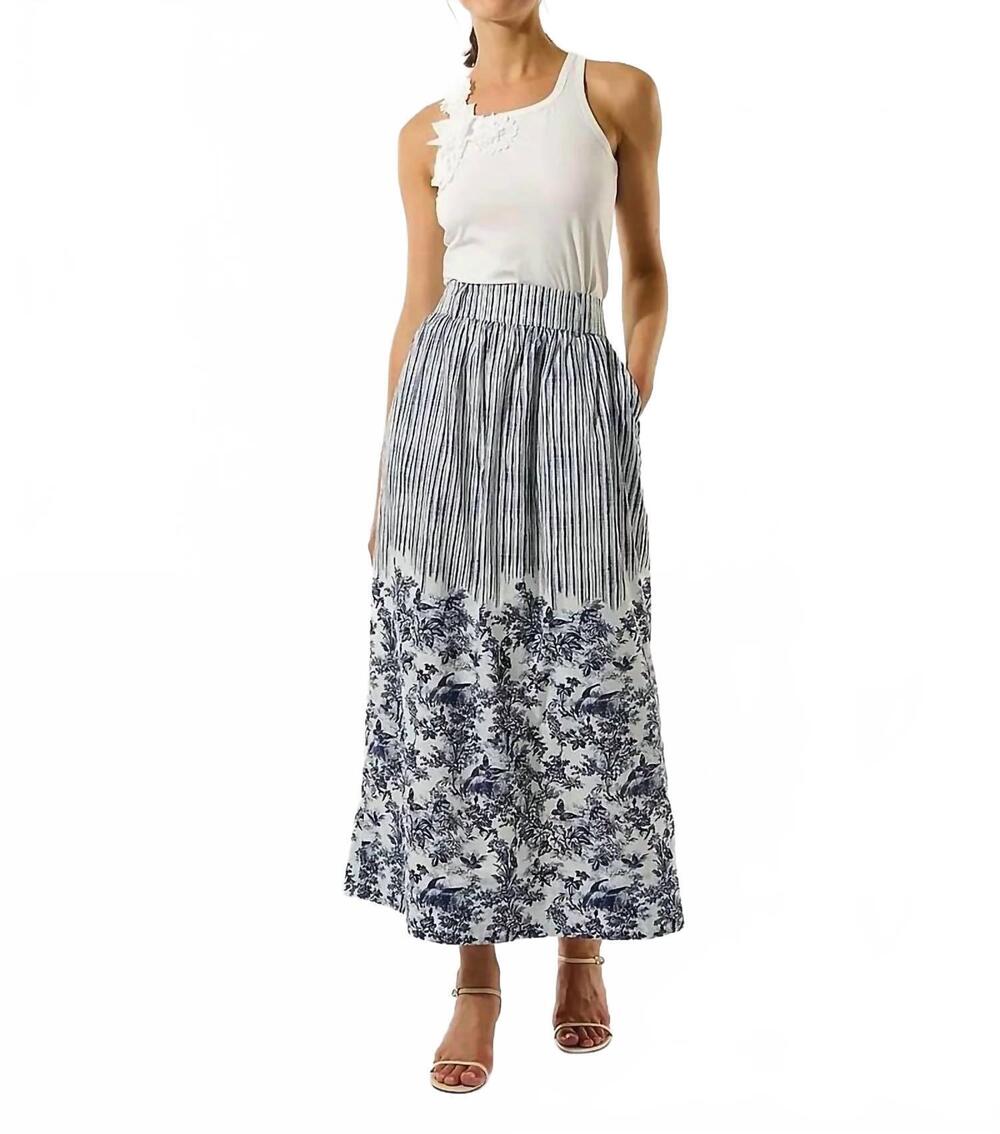 NEW DEA KUDIBAL celina skirt in kew gardens ink